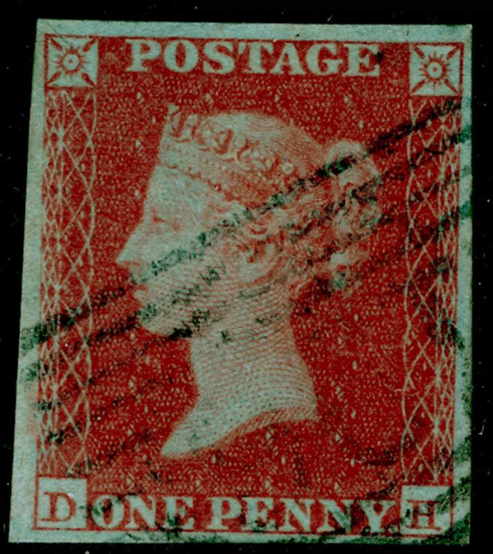 SG8, 1d red-brown, FINE USED. Cat £30. 4 MARGINS. DH