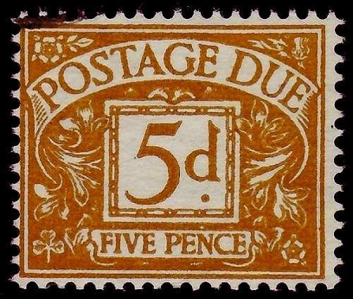 SGD52, 5d brown-oche, FINE USED. Cat £20. WMK EDWARD E2R