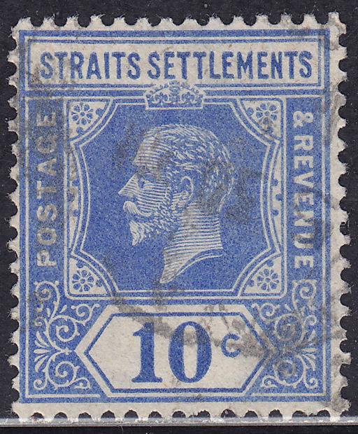 Straights Settlements 159 USED 1918 King George V