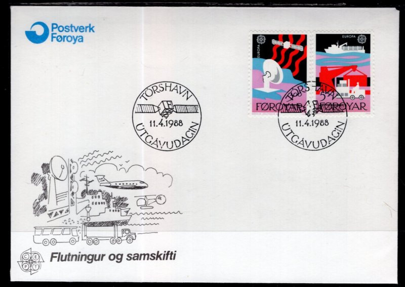 Faroe Islands 173-174 Europa U/A FDC