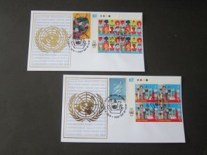 United Nations (NY) 2010 Sc 570,572,1007 FDC