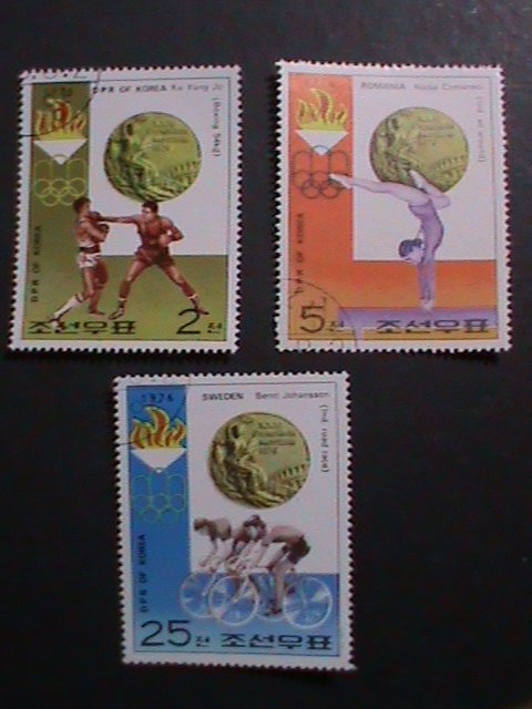 KOREA- 1976 OLYMPIC GAMES-MONTREAL-CANADA CTO STAMPS-VERY FINE