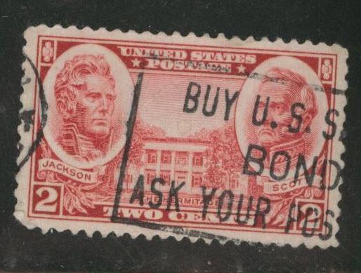 USA Scott 786 used savings bond cancel