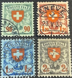 SWITZERLAND # 200-203--USED--COMPLETE SET--1935