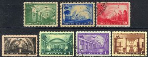 Russia Sc# 1481-1487 Used (a) 1950 Moscow Subway Stations