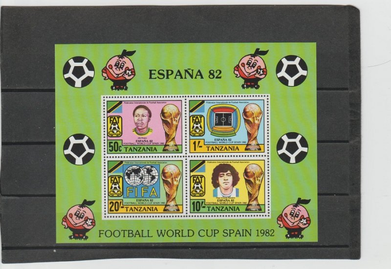 Tanzania  Scott#  200a  MNH  S/S  (1982 Soccer World Cup)