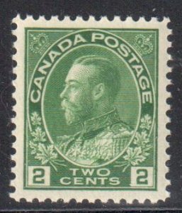 Canada Mint XF-NH #107i Deep Green Wet Printing Admiral - Perfect Centering