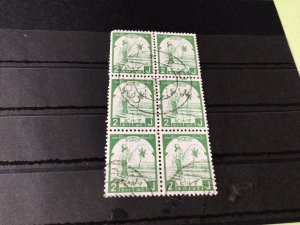 Burma Japanese Occupation used Stamps Block  Ref 51797