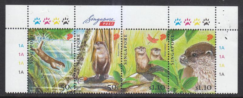 Singapore 2011 Sc 1498 Otter MNH