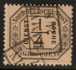 North German Confederation  O1  f/vf   used