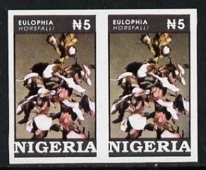 Nigeria 1993 Orchids 5n superb unmounted mint imperf pair...