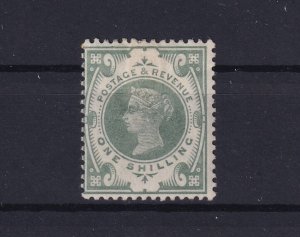 GB QV 1887 Mint 1/- Green Jubilee SG211 MH BP15452