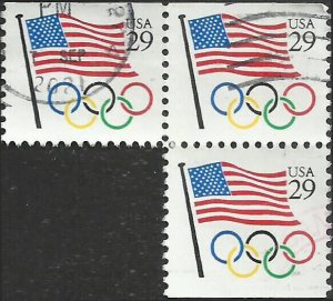 # 2528 USED FLAG & OLYMPIC RINGS