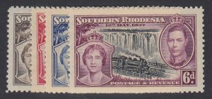 SOUTHERN RHODESIA, Scott 38-41, MLH