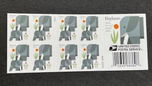 US booklet of 20 2022 Elephants Mint # 5714