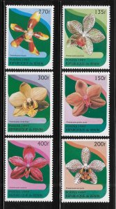 Benin 1977 Orchids Flowers Sc 973-978 MNH A1603