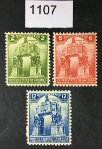 PHILIPPINES US STAMPS # 452-454 MINT OG NH CAT. $ LOT #1107