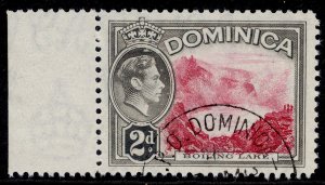 DOMINICA GVI SG102, 2d carmine & grey-black, FINE USED.