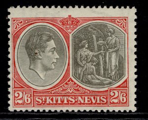 ST KITTS-NEVIS GVI SG76, 2s 6d black & scarlet, M MINT. Cat £32.