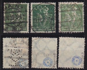 GERMANY REICH [1921] MiNr 0187 a,b,c ( O/used ) [01] geprüft