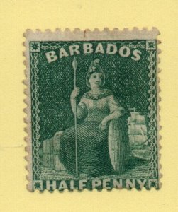 Barbados - 1st issue - 1/2 penny MNG/ P14 x 14.5 / wmk Large Star -  Lot 0224117