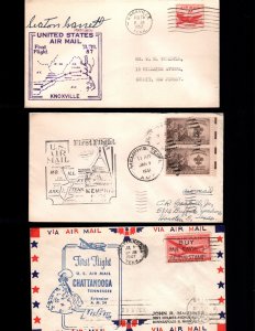 US 3 used first flight covers