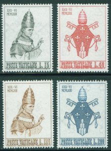 VATICAN Scott 365-368 MNH** 1963 Pope Paul VI Coronation