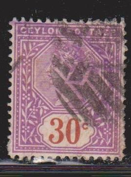 CEYLON Scott # 140 Used - Queen Victoria