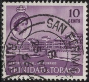 Trinidad & Tobago 94 (used, San Fernando pmk) 10c hospital, San Fernando (1960)