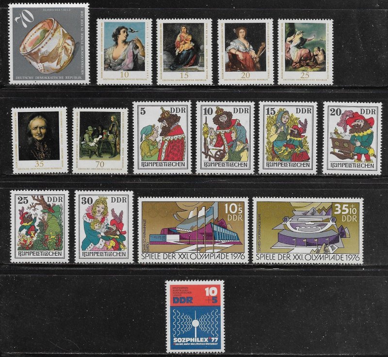 Germany GDR 1976 Year set MNH