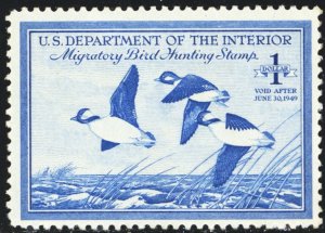 RW15, Mint VF NH $1 Federal Duck Stamp ** Stuart Katz