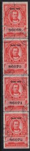 U.S. -  R405 - Strip of 4 - Fine/Very Fine - Used