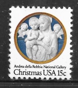 USA 1768: 15c Madonna an Child with Cherubim, by Andrea della Robbia, MNH, VF