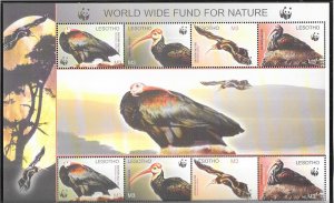 Lesotho #1337  3m   Worldwide Fund For Nature  Sheet of 2 strip (MNH) CV $8.00