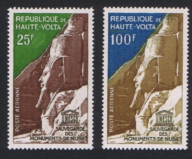 Upper Volta Nubian Monuments Preservation 2v 1964 MNH SG#140-141