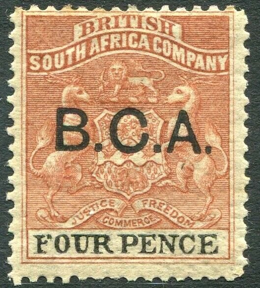 BRITISH CENTRAL AFRICA-1891-95 4d Reddish Chestnut & Black Sg 3 MOUNTED MINT