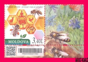 MOLDOVA 2023 Nature Fauna Insects Beekeeping Apiculture Bees-Protect Life 1v MNH