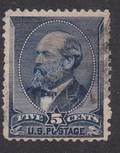 U.S. # 216, 5 cent James A. Garfield, used