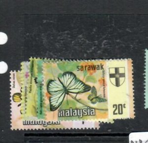 SARAWAK   BUTTERFLIES SG 219-225    MNH  P0327H