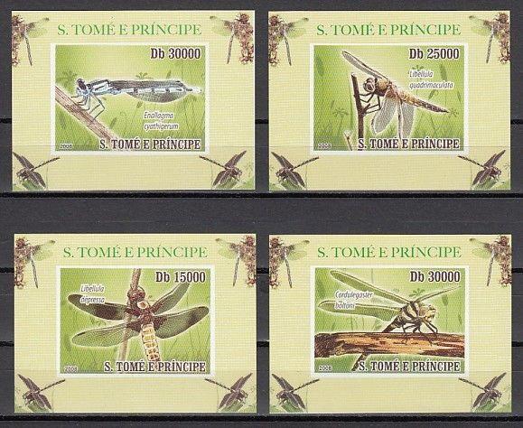 St. Thomas, 2008 issue. Dragonflies issue as 4 Deluxe s/sheets. ^