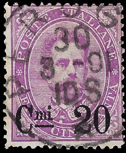 Italy 1890 Sc 66 U vg-f  2014 SCV $47.50