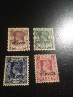 Burma sc O28,O30,O31,O33 u