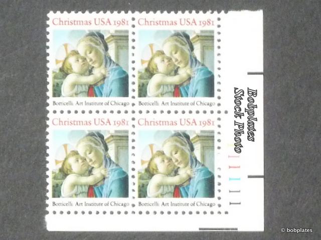 #1939 Christmas *Stock*  Plate Block  F-VF NH