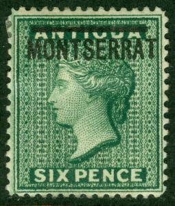 EDW1949SELL : MONTSERRAT 1876 Scott #2 Very Fine, Mint No Gum. Catalog $75.00.