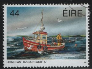 Ireland 1991 used Sc 846 44p Inshore potter - Fishing Fleet