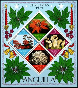 ANGUILLA SGMS383 1979 CHRISTMAS FLOWERS MNH