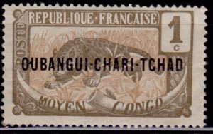 Middle Congo, 1915, Ubangi - Chari, Chad, 1c, MH