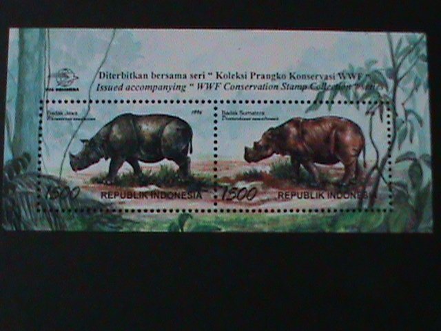 INDONESIA-1996-SC#1674-WWF WORLD WILDLIFE FUND -MNH -SHEET VF-LAST ONE