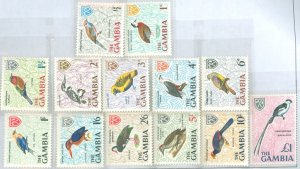 Gambia 1966 Scott 215-227 Birds MNH