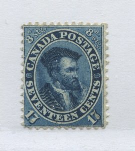 1859 17 cents Cartier mint no gum